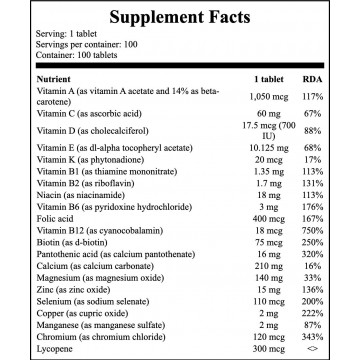 One Daily Mens Multivitamin - 100tabs - 2