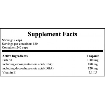 Omega-3 1000mg - 240caps. - 2