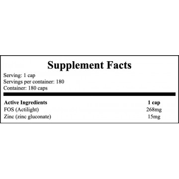 Cynk Glukonian 15mg + Prebiotyk - 180caps - 2