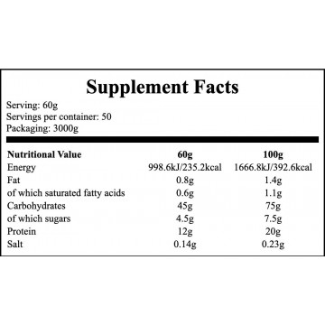 Pure American Gainer - 3000g - Strawberry - 2