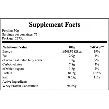 Whey 100 - 2275g - Peanut Butter - 2