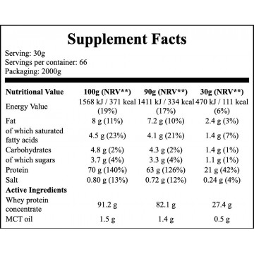 Booster Whey Protein - 2000g - Salted Caramel - 2