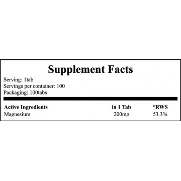 Magnesium Citrate 200mg - 100tabs. - 2