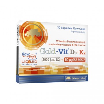 Gold-Vit D3+K2 2000 IU - 30caps. - 2