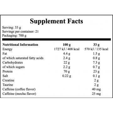 Mass Up - 1200g - Fudge + Creatine Monohydrate 200 Mesh MP - 500g - Natural - 2