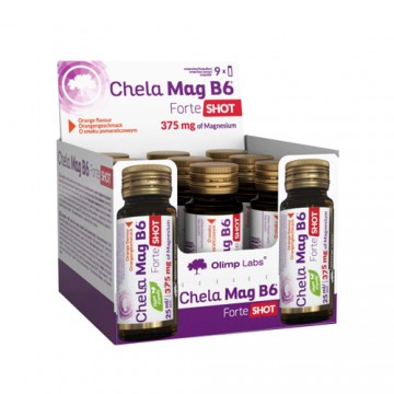 Chela-Mag B6 Forte Shot Glass Ampoule - 25ml - Orange x9 - 2