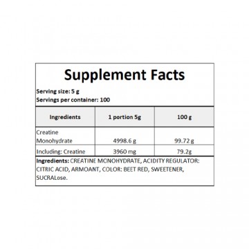 Creatine - 500g - Sweet Strawberry - 2