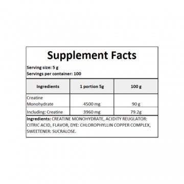 Creatine - 500g - Sour Apple - 2