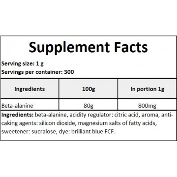 Beta Alanine - 300g - Ice Candy - 2