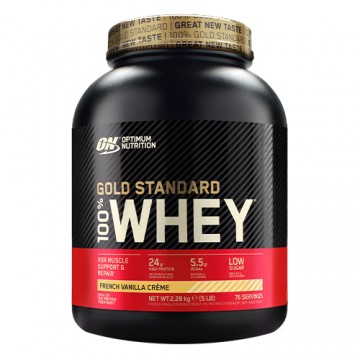 Whey Gold Standard - 2280g - French Vanilla + Opti Men EU - 90tabs. - 2