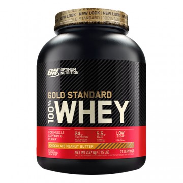 Whey Gold Standard - 2240g - Dark Peanut Butter + Opti Men EU - 90tabs. - 2