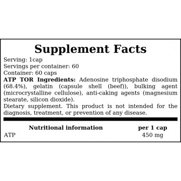 ATP TOR - 60caps. - 2