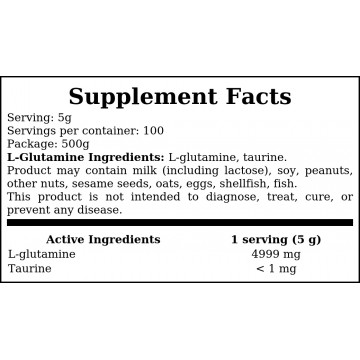 L- Glutamine - 400g + 100g - 2