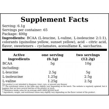 BCAA - 400g - Orange - 2