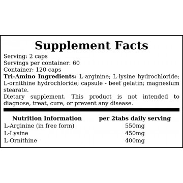 Tri-Amino - 120caps. - 2