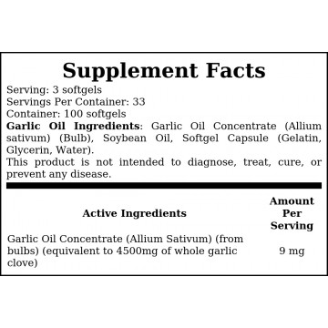 Garlic Oil - 100softgels - 2