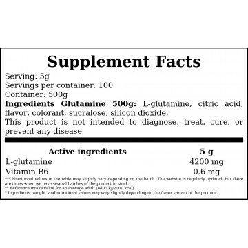 Glutamine - 500g - Wattermelon - 2