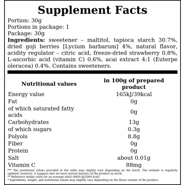 Fit tapioca jelly - 30g - Strawberry - 2