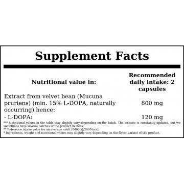 Dopa Mucuna - 90vcaps. - 2