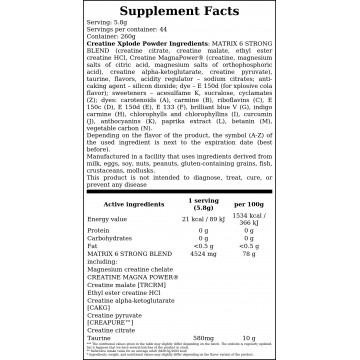 Creatine Xplode Powder - 260g. - Pineapple - 2