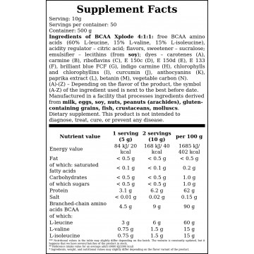 BCAA Xplode 4:1:1 - 500g - Fruit Punch - 2