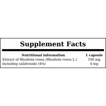 Rhodiola Rosea Premium - 30caps. - 2