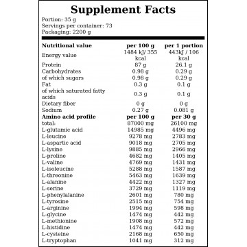 Pure Whey Isolate 95 - 2200g - Strawberry - 2