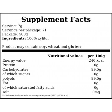 Ksylitol - 500g - 2