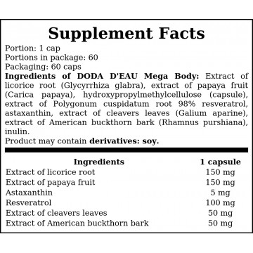 Doda D`eau - Mega Body - 60caps. - 2