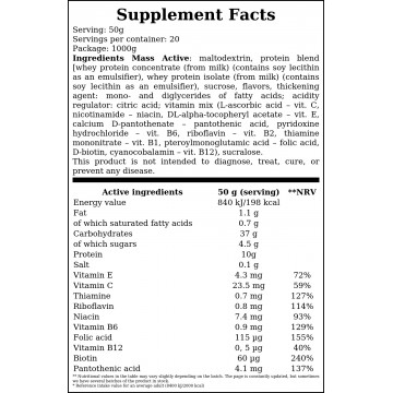 Mass Active - 1000g - Pistachio - 2