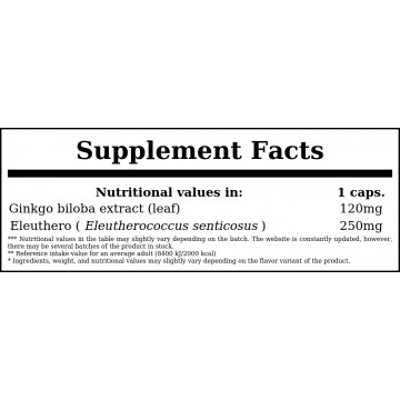 Ginkgo Biloba Double Strength 120mg - 50vcaps. - 2