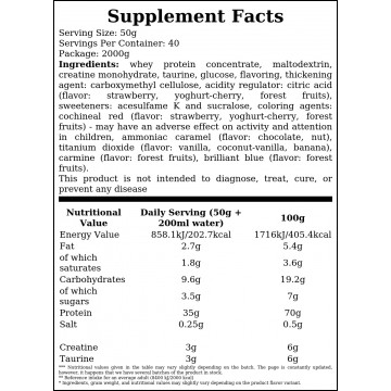 Muscle Up Protein - 2000g - Coconut Vanilla - 2