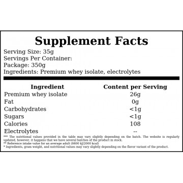 Whey Isolate+ - 350g - Tropical Fruits - 2