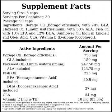 Omega 3 - 90caps. - 2