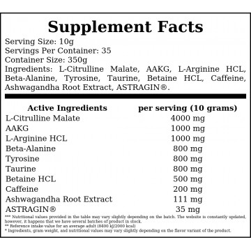 Pre Workout - 350g - Cola - 2