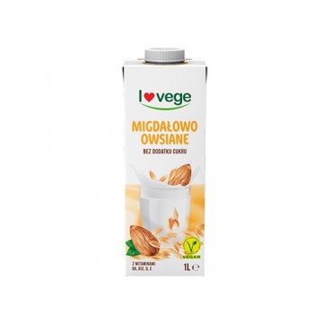 Napój Lovege Migdałowo-Owsiany Bez Cukru - 1000ml. - 2