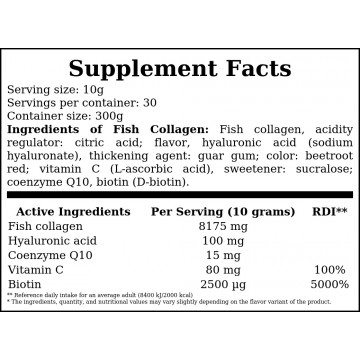 Fish Collagen - 300g - Sweet Raspberry - 2