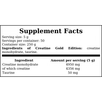 Creatine Creapure Gold Edition - 250g - Natural - 2