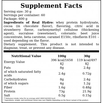 Real Hydro - 600g - White Chocolate Coconut - 2