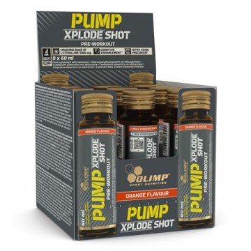 Pump Xplode Shot glass ampoule - 60ml - Orange x9 - 2