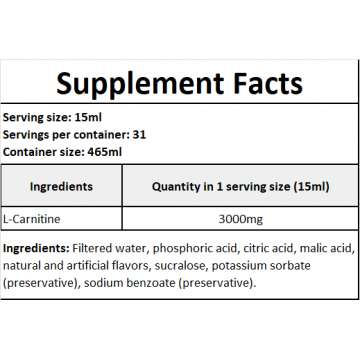 Carnitine liquid 3000 - 465ml - Orange Mango - 2