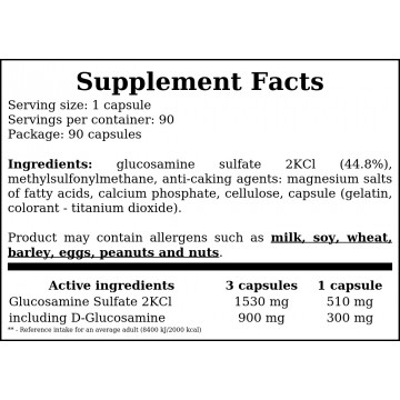 Glucosamine - 90caps. - 2