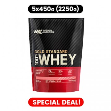 Whey Gold Standard Bag - 450g - Strawberry x5 - 2