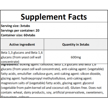 Beta Glucans - 60vtabs. PL - 2