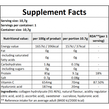 Collagen - 10.7g - Lemon x10 - 2