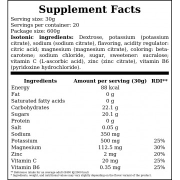 Isotonic - 600g - Apple Pear - 2