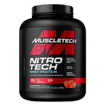 Nitro Tech Whey Protein - 1820g - Strawberry - 2