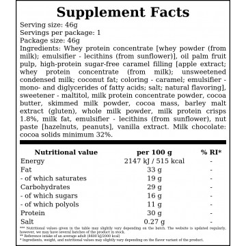 Protein Bar - 46g - Nougat & Caramel x24 - 2