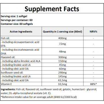 Omega 3-6-9 - 60softgels - 2