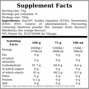 Vitargo Carboloader - 700g - Summer Fruit - 2